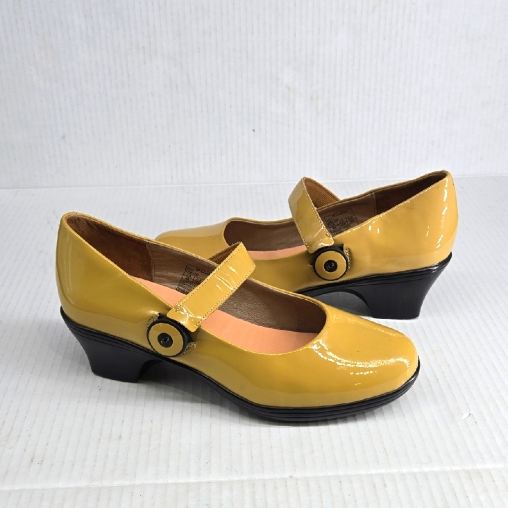 Dr Comfort Leather Mary Jane Low Heel Shoes 8